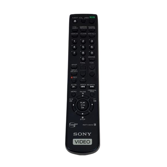 Genuine Sony Remote Control RMT-V307A Video VCR Plus+ Tested Working - Picture 1 of 8